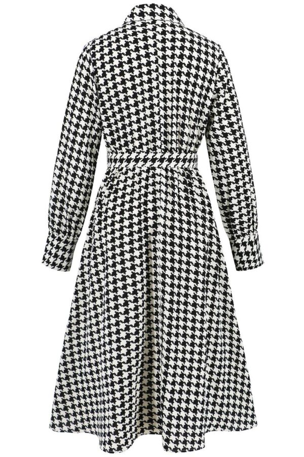 V-Neck Houndstooth Dress - Image 12