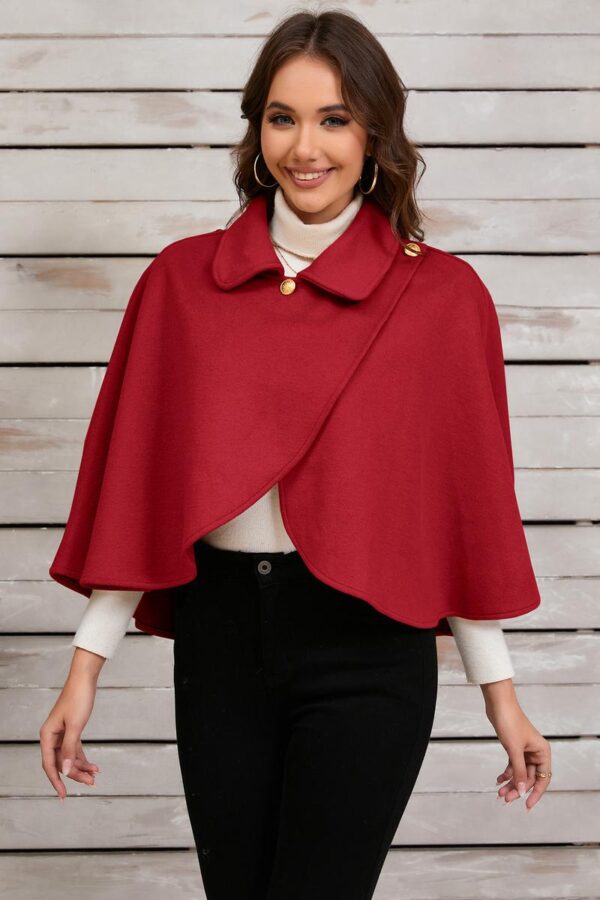 Belted Wool Cape