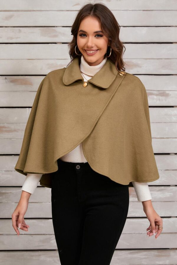 Belted Wool Cape - Image 6