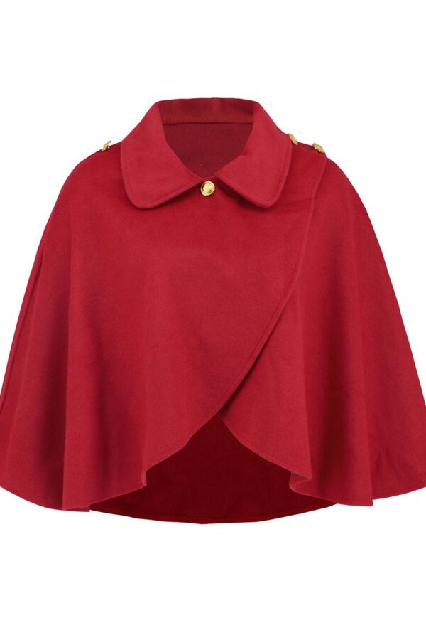 Belted Wool Cape - Image 9