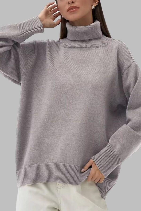 Classic High-Neck Knit Jumper