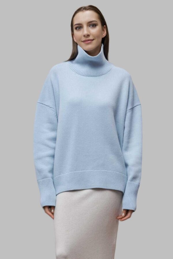 Classic High-Neck Knit Jumper - Image 2