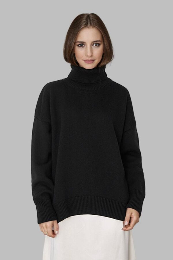 Classic High-Neck Knit Jumper - Image 4