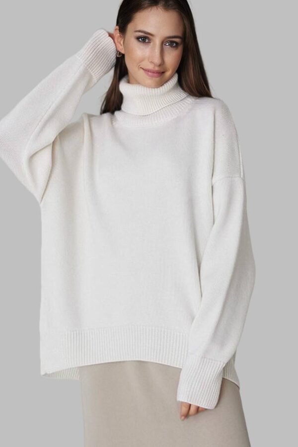 Classic High-Neck Knit Jumper - Image 5