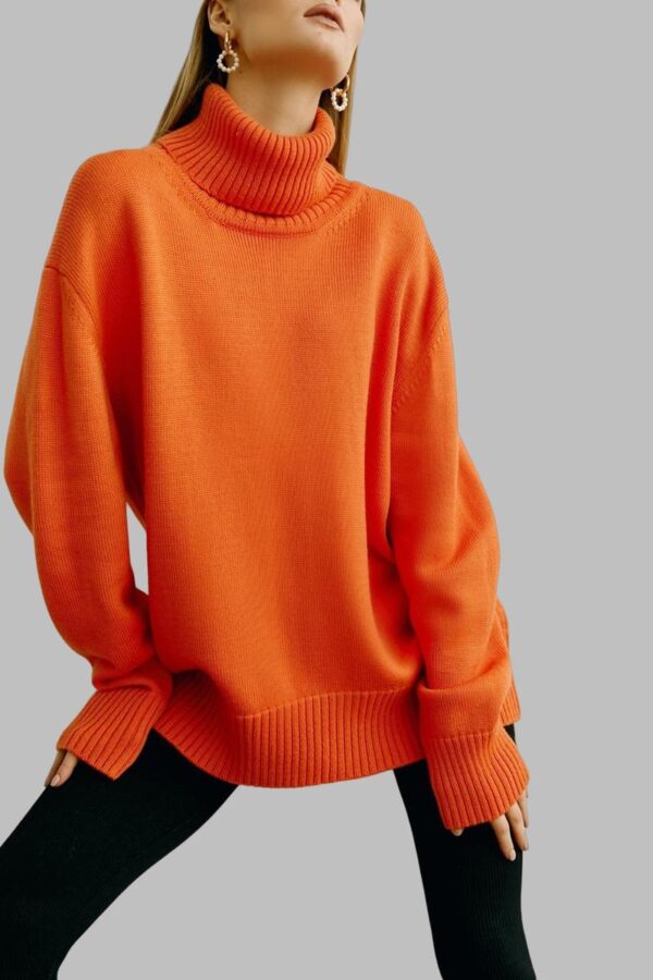 Classic High-Neck Knit Jumper - Image 6