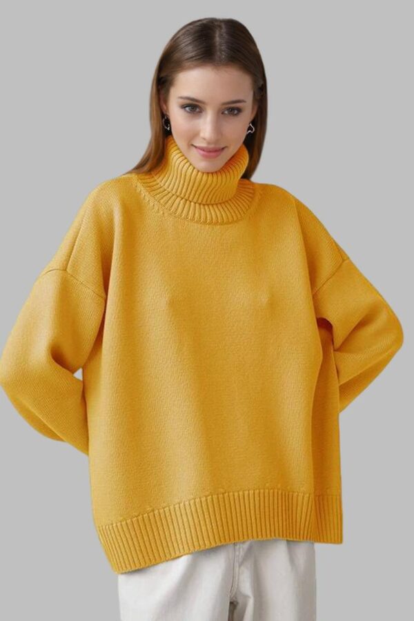 Classic High-Neck Knit Jumper - Image 8