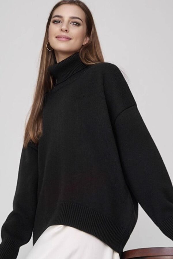 Classic High-Neck Knit Jumper - Image 14