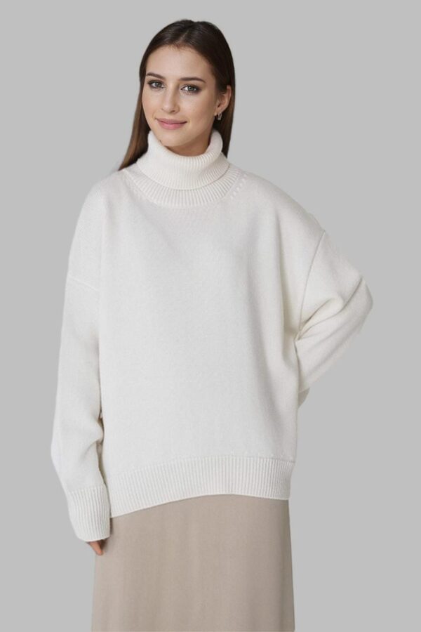 Classic High-Neck Knit Jumper - Image 17