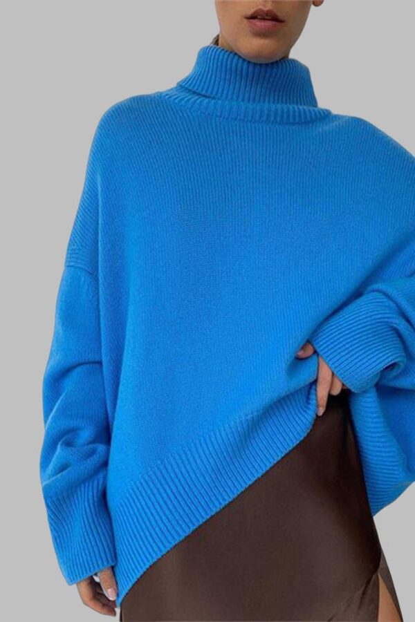 Classic High-Neck Knit Jumper - Image 18