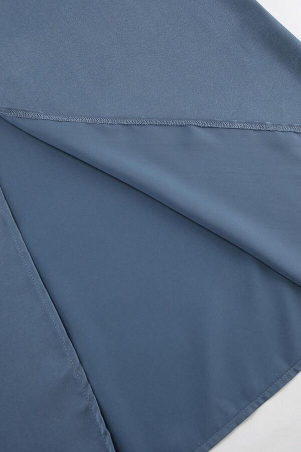 Satin Ruffled Hem Dress - Image 16