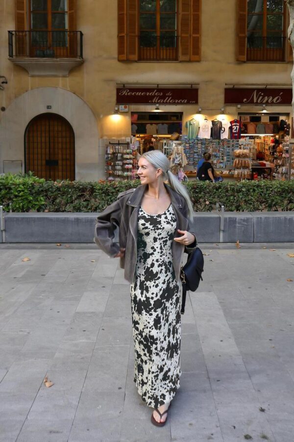 Printed Midi Dress - Image 11