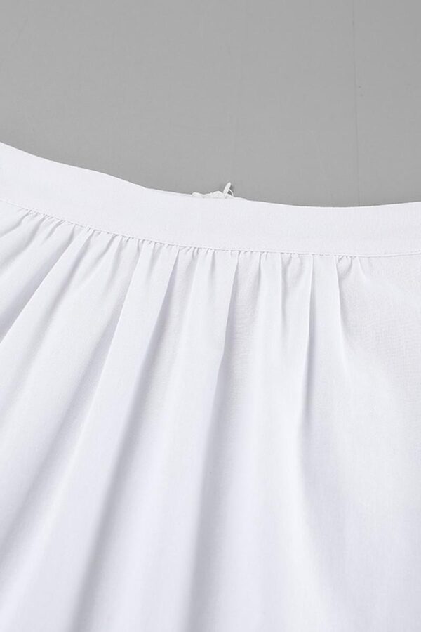 Cotton-Linen A-Line Skirt - Image 14