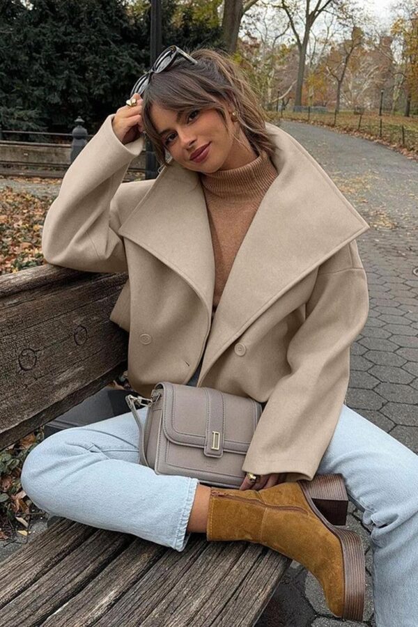 Oversized Woolen Coat - Image 7