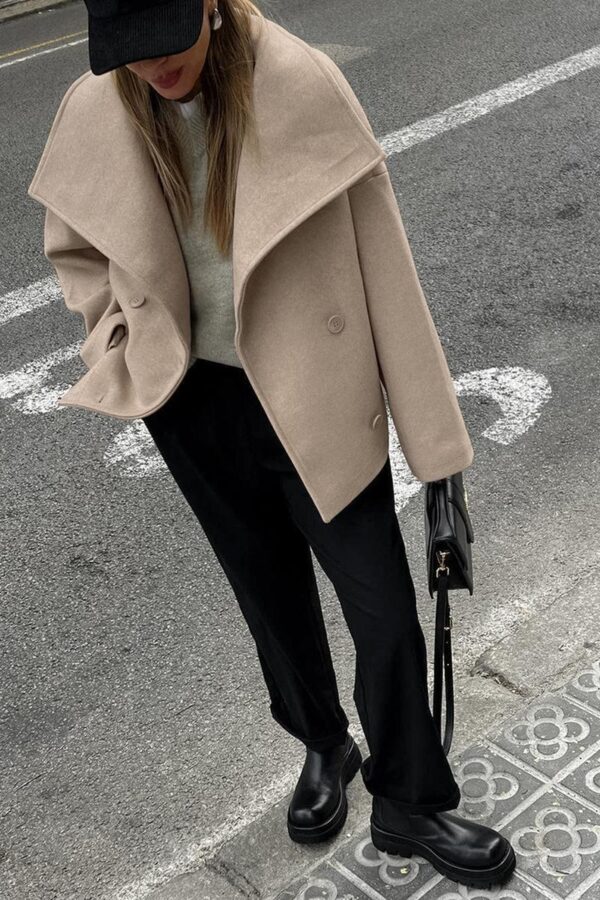Oversized Woolen Coat - Image 10