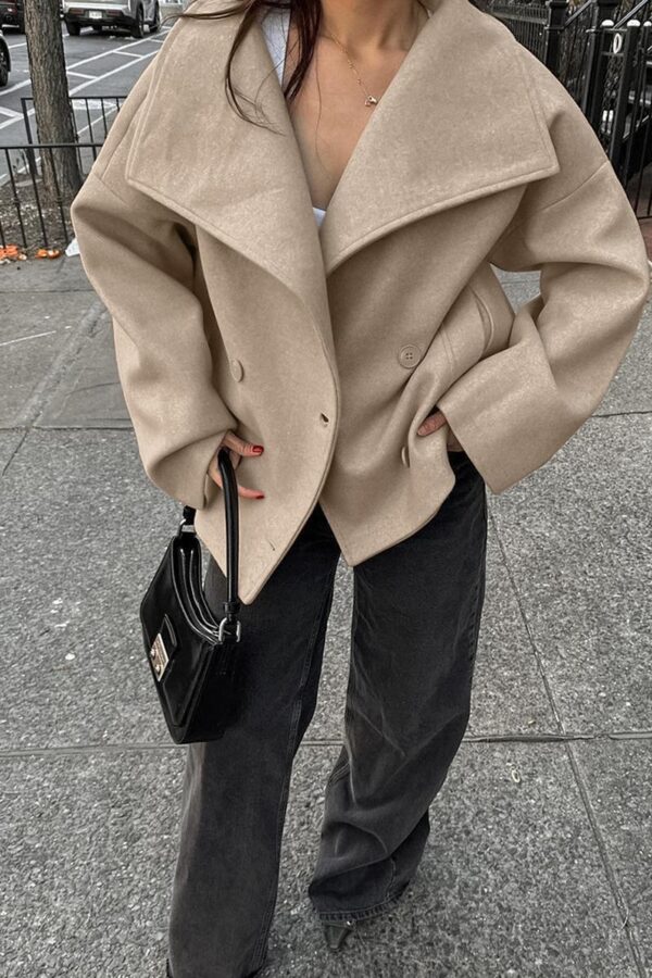Oversized Woolen Coat - Image 12