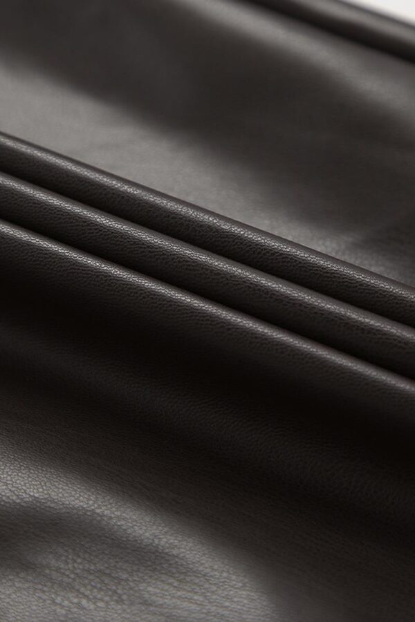 Fleece-Lined Faux Leather Trousers - Image 11