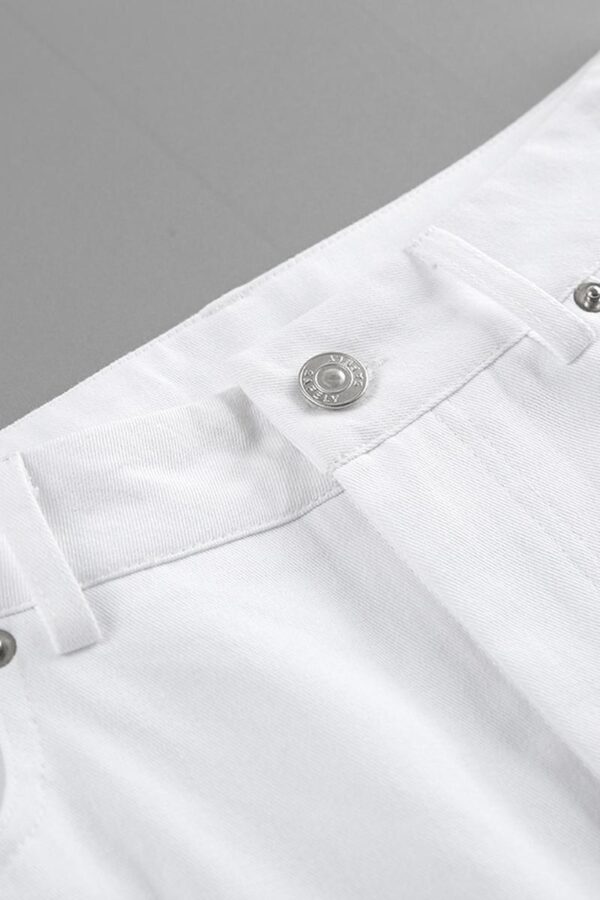 White Wide-Legged Trousers - Image 9