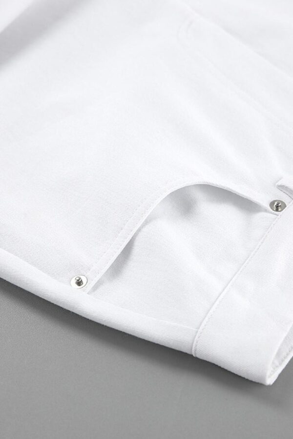 White Wide-Legged Trousers - Image 10