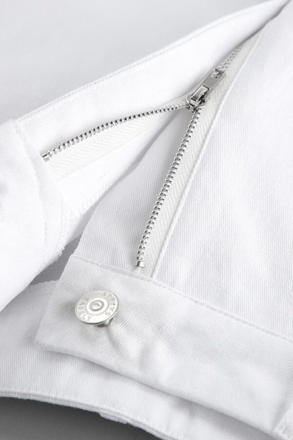 White Wide-Legged Trousers - Image 11