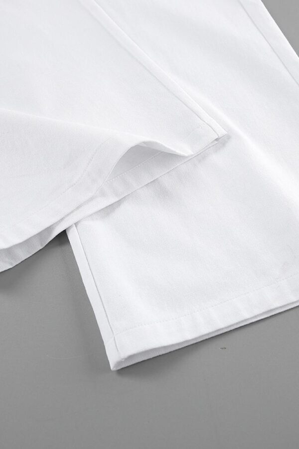 White Wide-Legged Trousers - Image 13