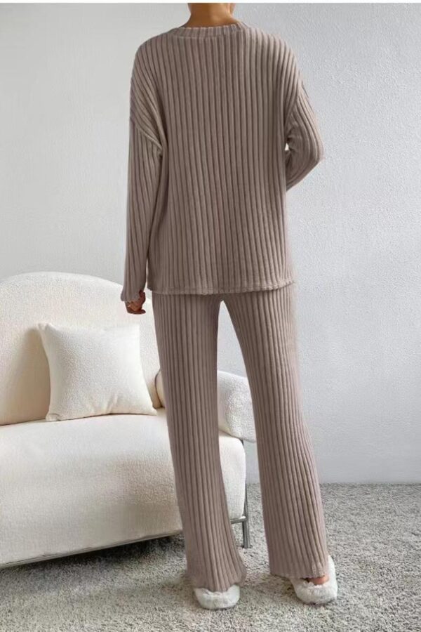 V-Neck Knit Two-Piece Set - Image 14