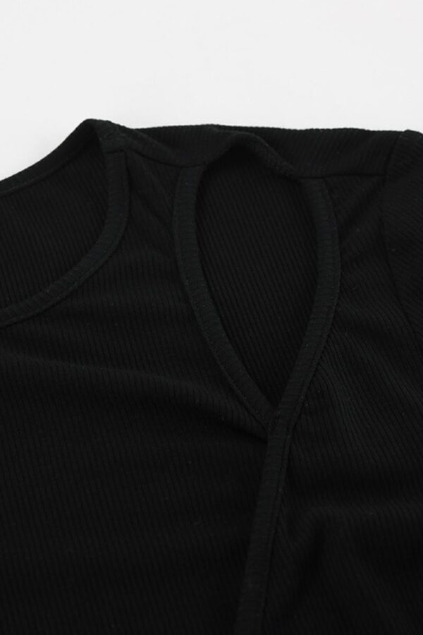 Asymmetrical Shoulder Cut Top - Image 11