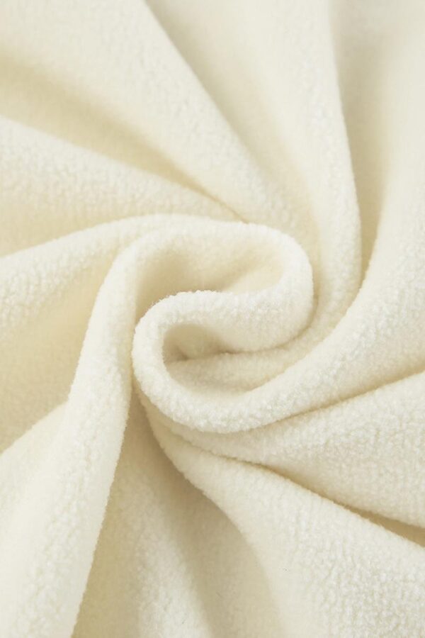 Beige Fleece Knit Pullover - Image 2